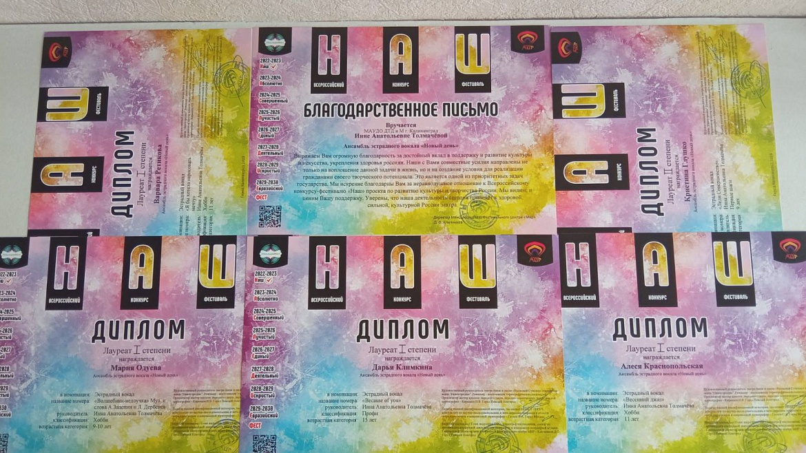 Поздравляем ансамбль "Новый день"